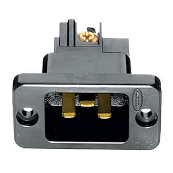 Hubbell Wiring Device-Kellems Straight Blade Inlet, Non-NEMA, 20/16 A, 250V AC, 2 Pole, 3 Wire H320B - main